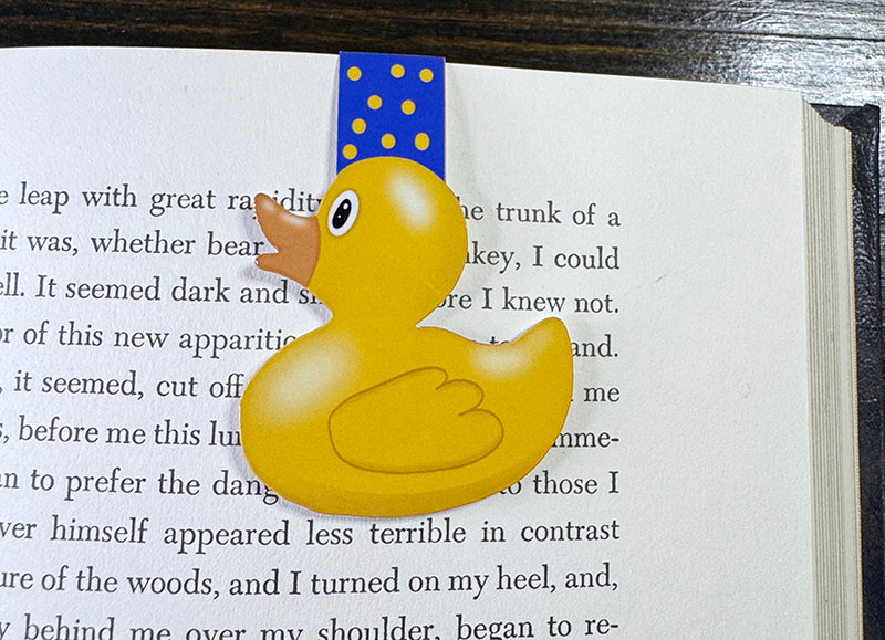 Rubber Duck Magnetic Bookmark – Cute Yellow Duck Page Marker for Kids and Readers