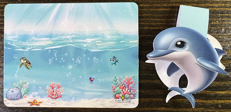 Dolphin Magnetic Bookmark – Cute Ocean Animal Page Marker for Book Lovers