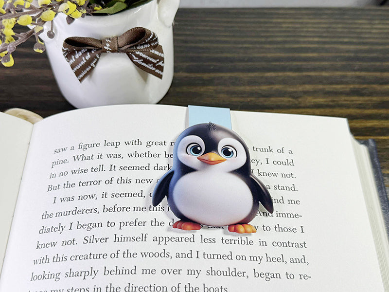 Cute Penguin Magnetic Bookmark – Perfect for Book Lovers & Gifting