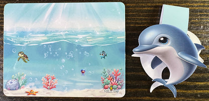 Dolphin Magnetic Bookmark – Cute Ocean Animal Page Marker for Book Lovers