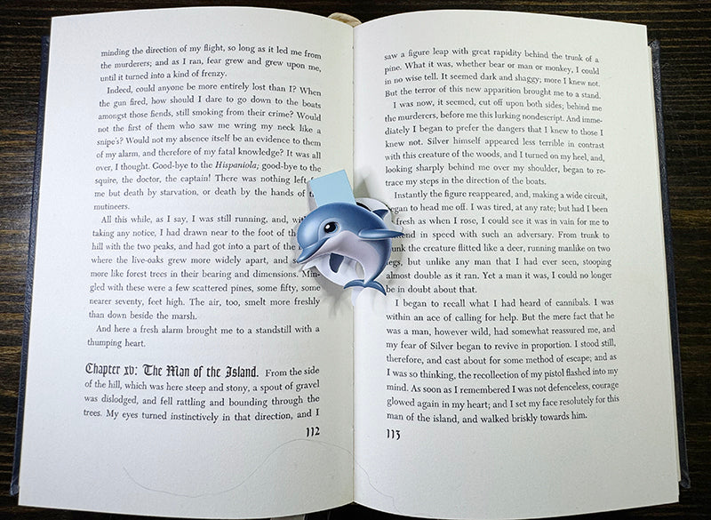 Dolphin Magnetic Bookmark – Cute Ocean Animal Page Marker for Book Lovers