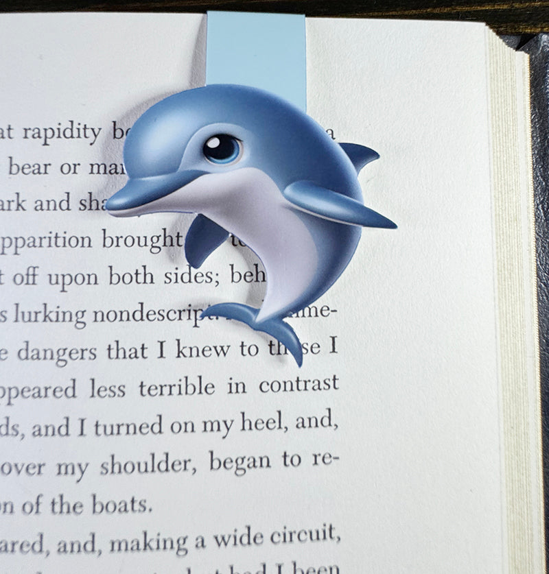 Dolphin Magnetic Bookmark – Cute Ocean Animal Page Marker for Book Lovers