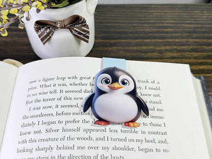 Cute Penguin Magnetic Bookmark – Perfect for Book Lovers & Gifting